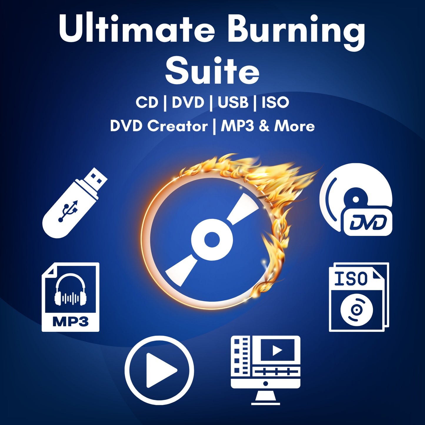 CD DVD Burning Software Suite | USB burner | Iso & File Writing | DVD Creator