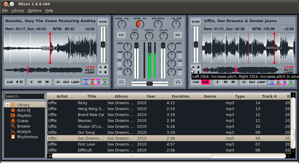 Mixxx 2023 Professional DJ Mixing Music Software w/Controller Support for Mac