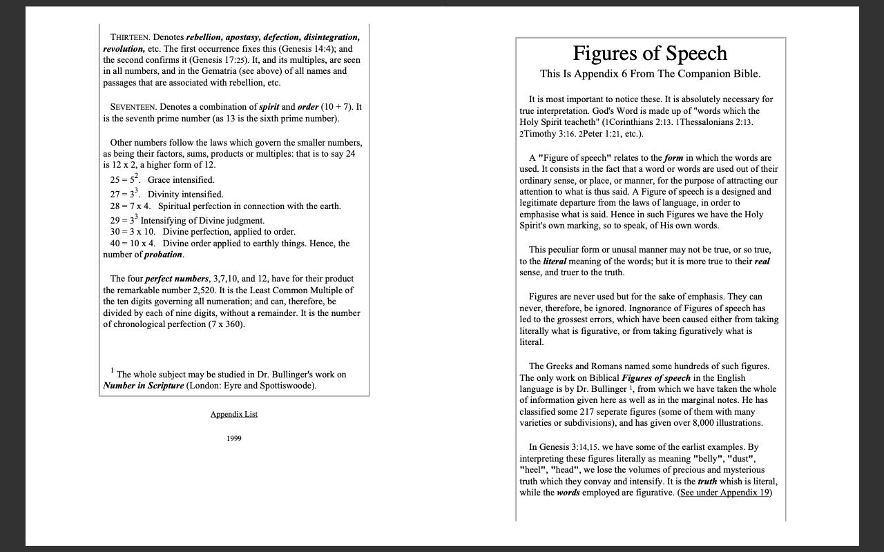 THE COMPANION BIBLE by EW Bullinger - PDF E-Book Set - Christian Scripture Commentary Study