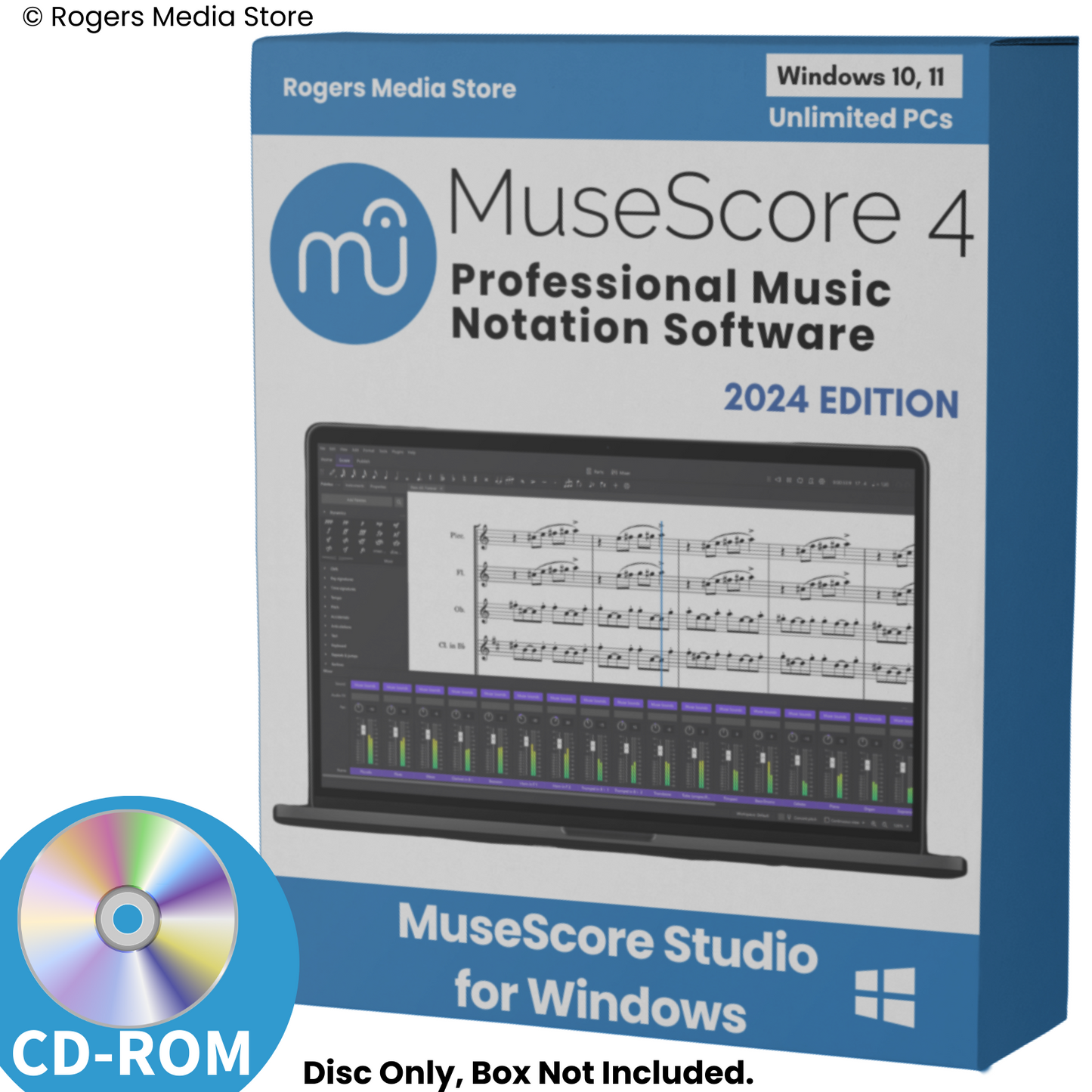 MuseScore 2024 Music Score Writing Notation Composition Software for Windows