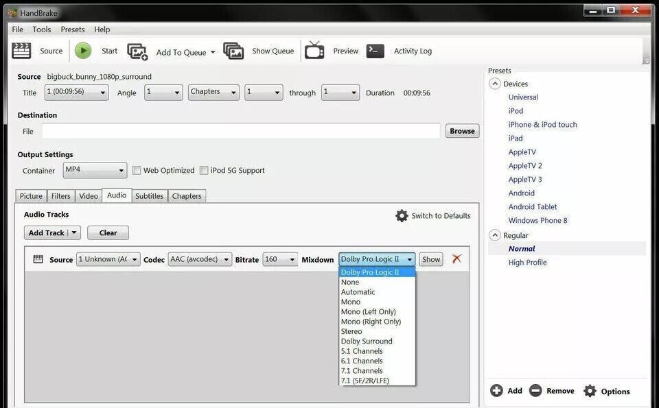 HandBrake Software for Windows - DVD Ripper Video Converter Transcoder