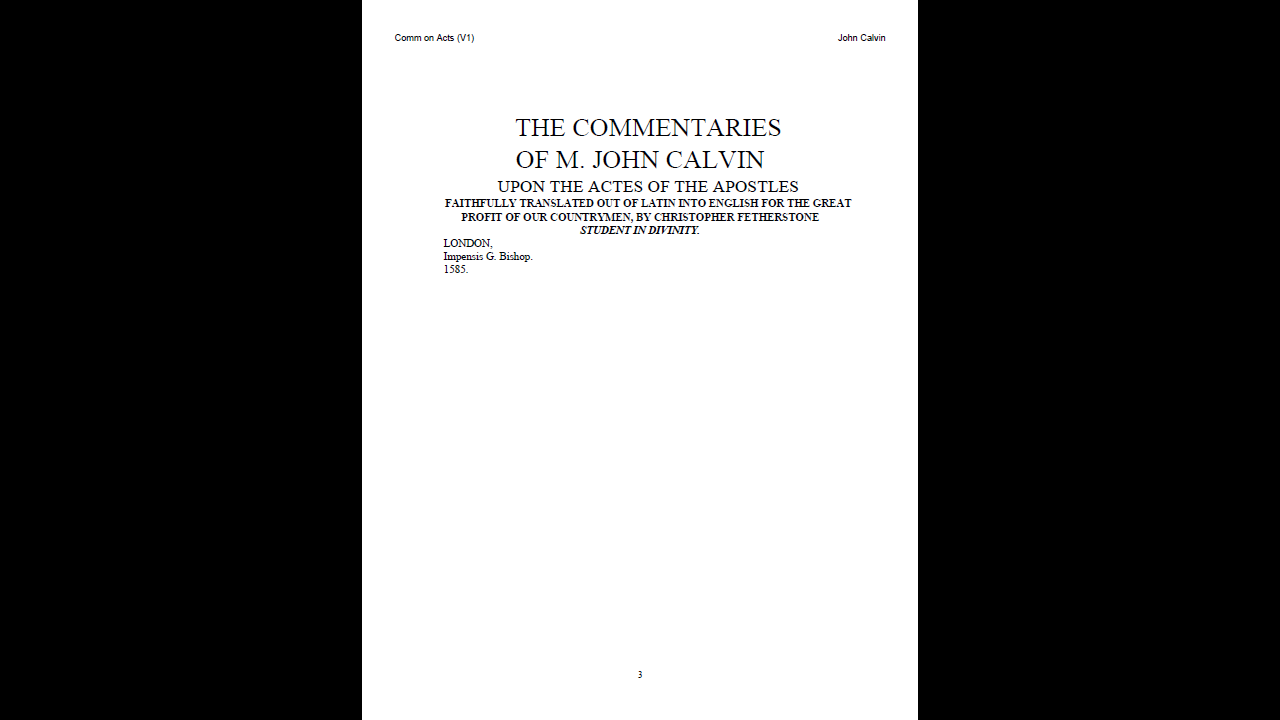 The Works of John Calvin - Bible Commentary Library (PDF E-Book Set)