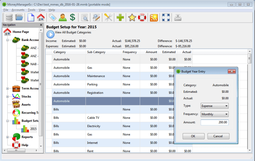 Money Manager EX Personal Finance Software for Mac - Budgets, Reports, Import QIF