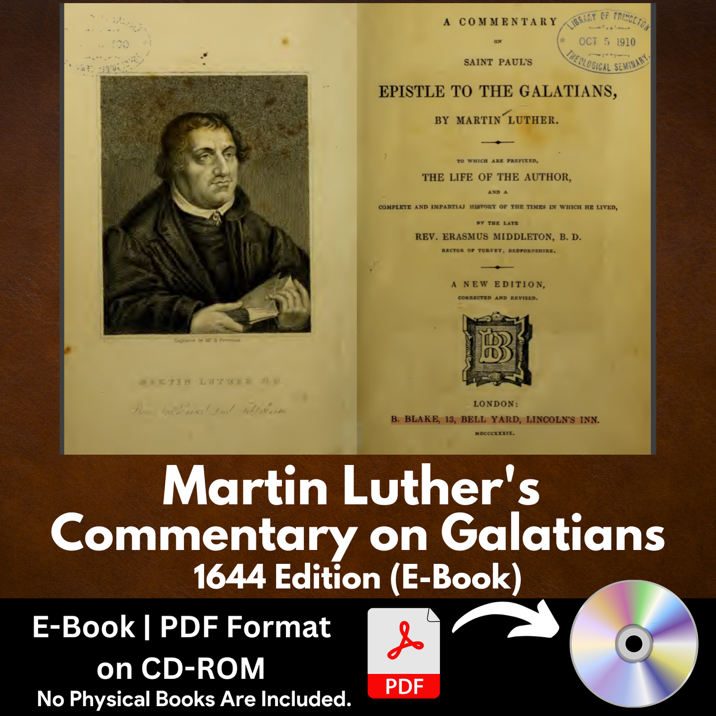 Martin Luther's Commentary on Galatians (1644 Edition) PDF E-Book