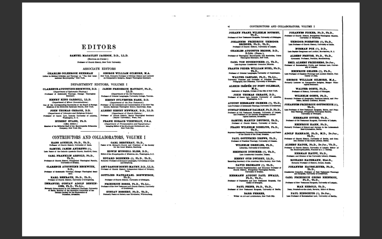 The New Schaff-Herzog Encyclopedia of Religious Knowledge (13 VOLUMES) E-Book