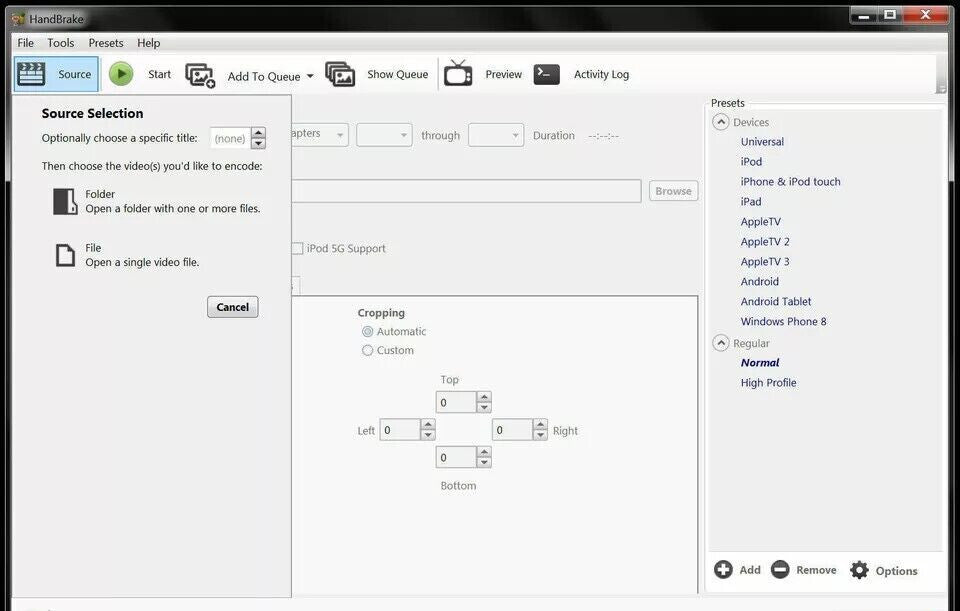 HandBrake Software for Windows - DVD Ripper Video Converter Transcoder