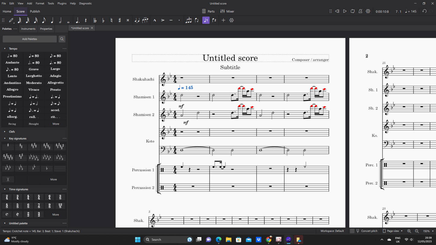 MuseScore 2024 Music Score Writing Notation Composition Software for Windows