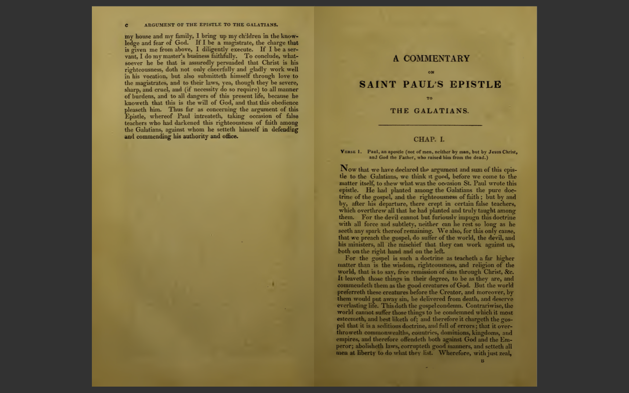 Martin Luther's Commentary on Galatians (1644 Edition) PDF E-Book