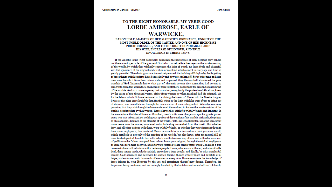 The Works of John Calvin - Bible Commentary Library (PDF E-Book Set)