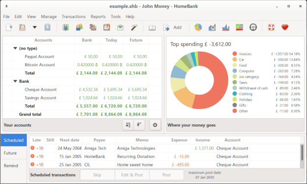 HomeBank Personal Finance software for Accounting, Budgeting, Expense Tracking +