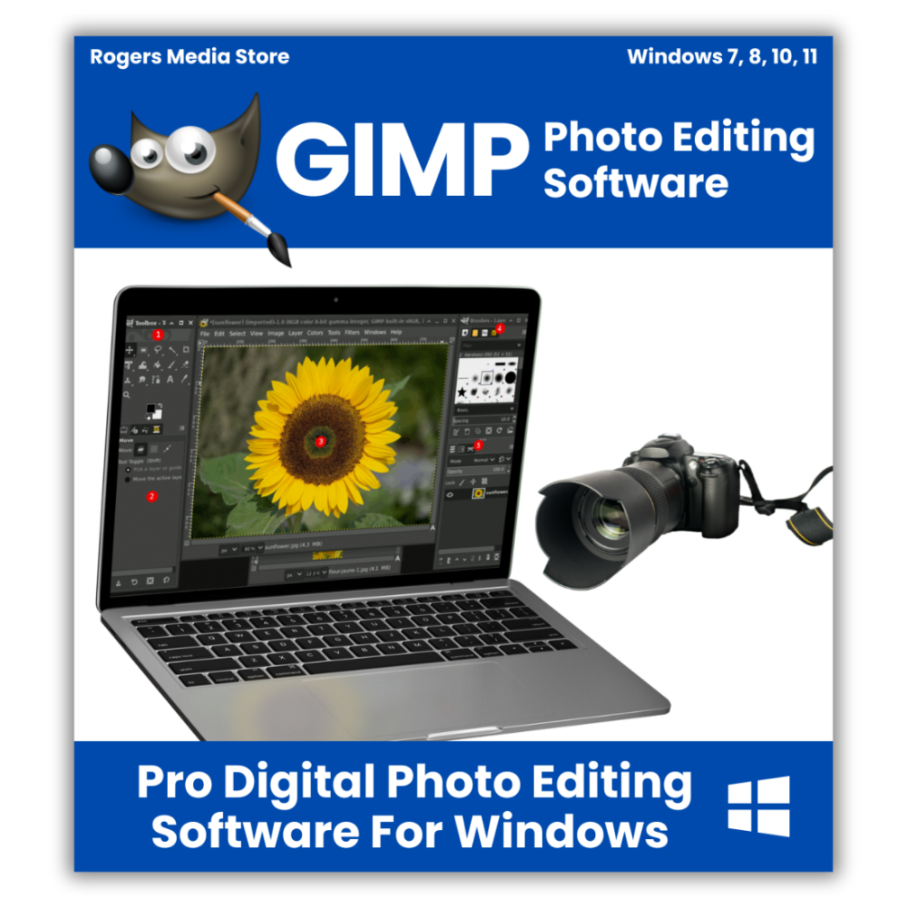 GIMP PRO Photo and Image Editing Software for Windows