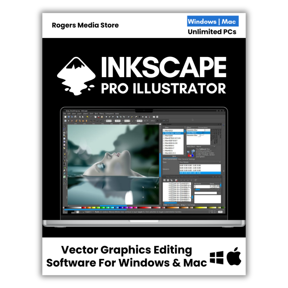 Inkscape Pro Illustrator - Vector Graphic Design Software for Windows & Mac