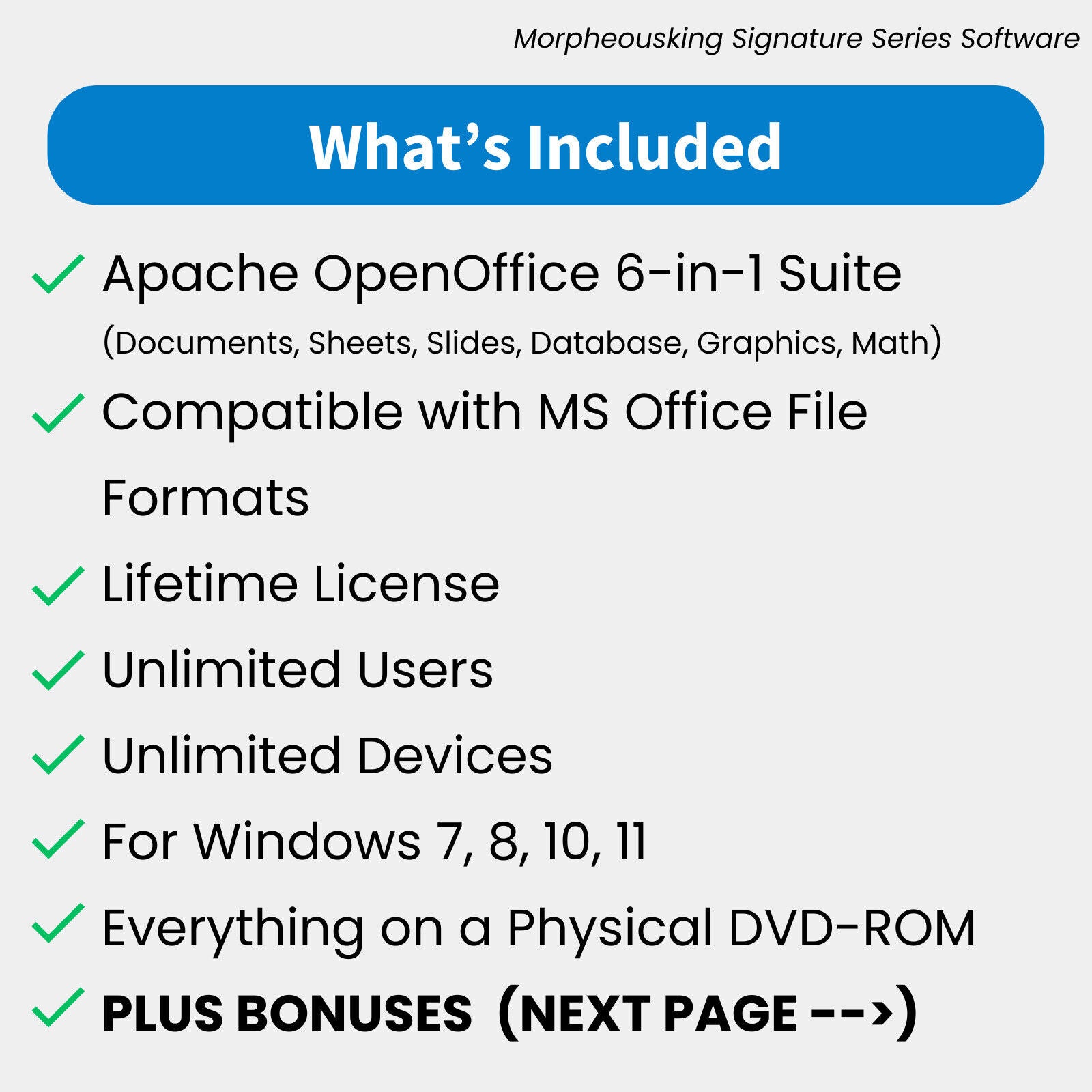Apache Open Office 2023 Professional Ultimate Edition Bundle on DVD Whats Included