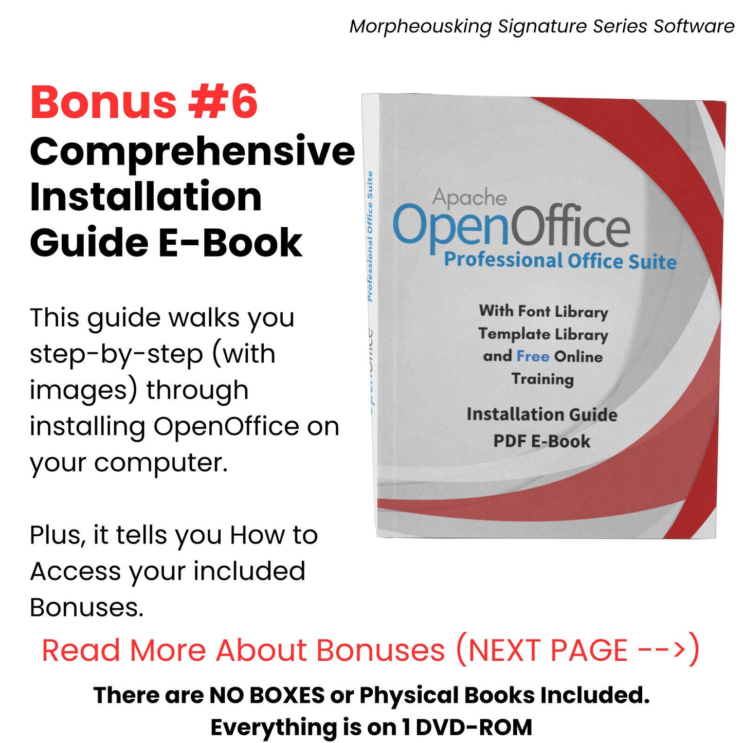 Apache Open Office 2023 Professional Ultimate Edition Bundle on DVD Bonus #5 Comprehensive Installation Guide E-Book