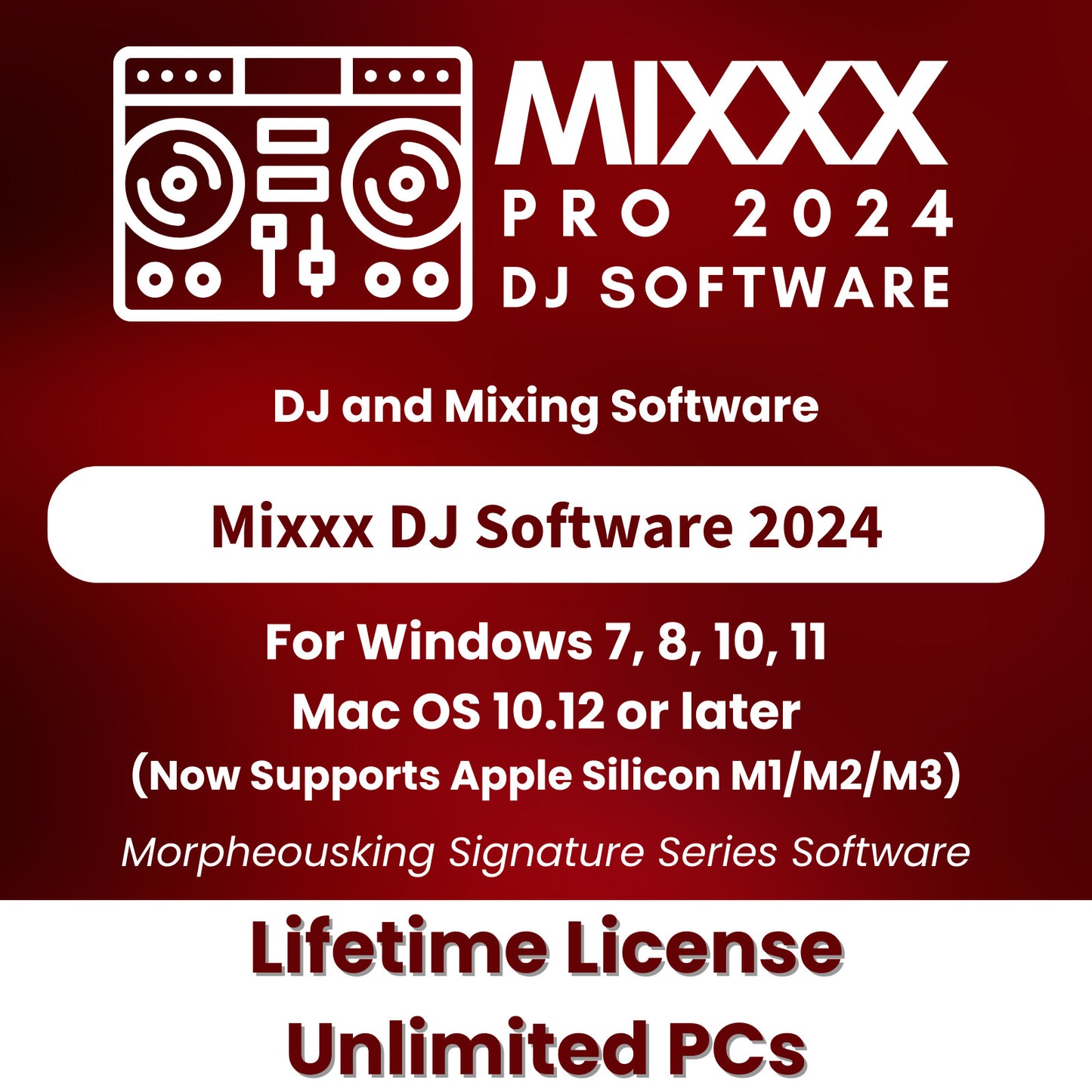 Mixxx PRO 2024 DJ Mixing Software | Controller Support | Record - Broadcast | on CD-ROM
