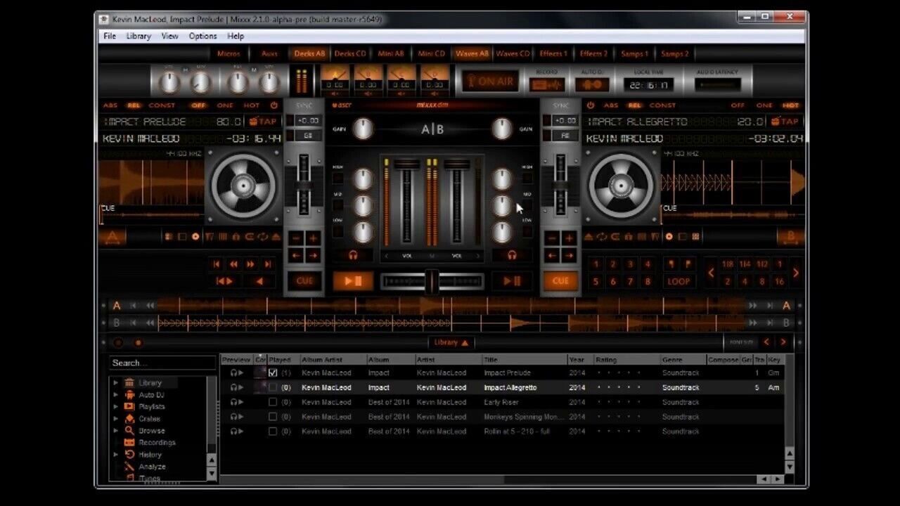 Mixxx 2023 Professional DJ Mixing Music Software w/Controller Support for Windows & Mac on USB