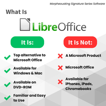 Libre Office Software Suite for Windows Word Processing Home Student Business