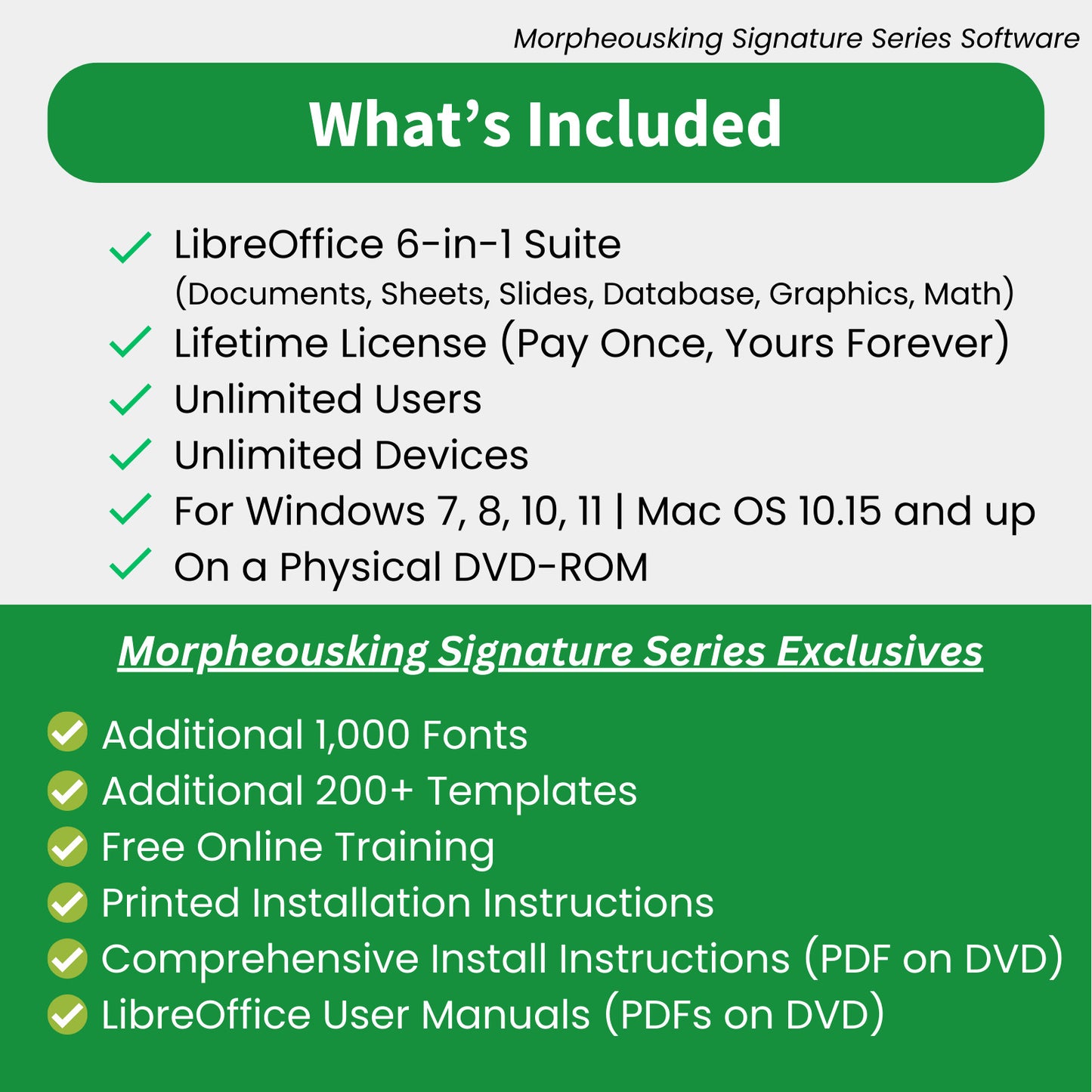 Libre Office Software Suite for Windows Word Processing Home Student Business