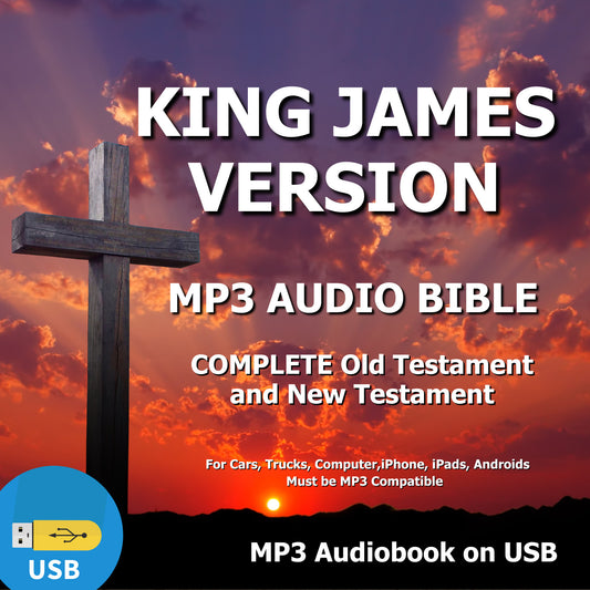 Authorized King James Version Audio Bible - Complete KJV Audiobook MP3 on USB