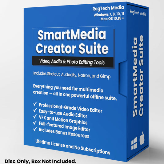 Complete Video Creation Suite. Audio, Video, After Effects, Photo Editing on DVD