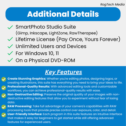Smart Photo Studio Suite for Windows | Digital Image Editing Software DVD-ROM