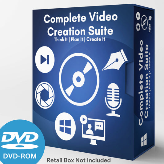 Full Online Video Creation Suite. Audio, Video, After Effects, Photo Editing DVD (for Windows)