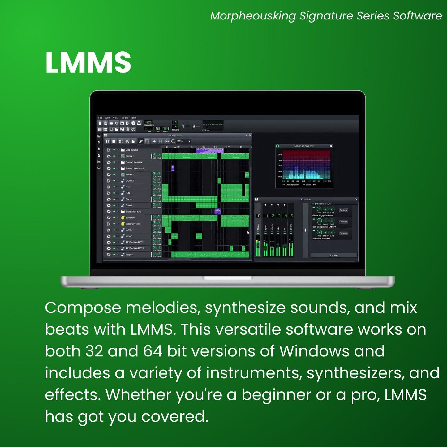 Music Studio PRO 2023- Recording, Editing, Beat Making & Production Software on USB (for Windows and Mac)
