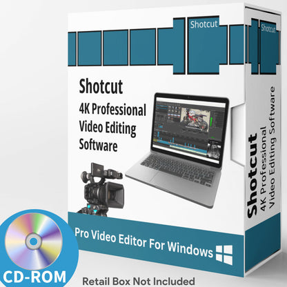 Shotcut Professional HD Video Editing Software Suite- for Windows on CD-ROM