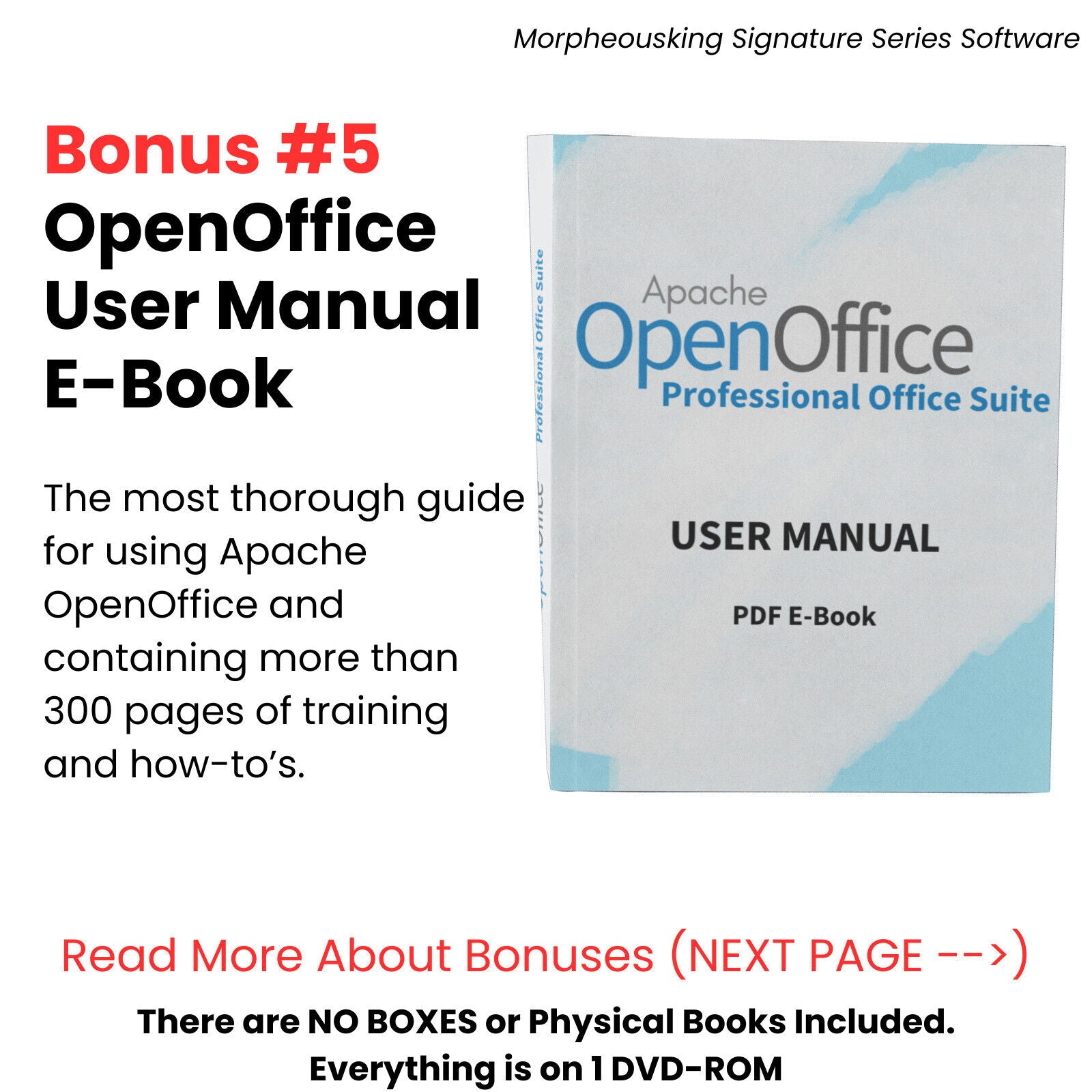 Apache Open Office 2023 Professional Ultimate Edition Bundle on DVD Bonus #5 Open Office User Manual E-Book