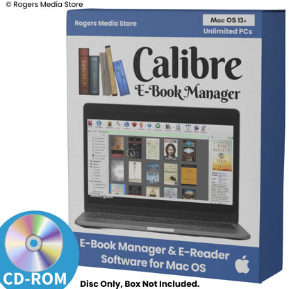 Calibre E-Book Manager & E-Reader Software for MAC - CD-ROM (PDF EPUB & More)