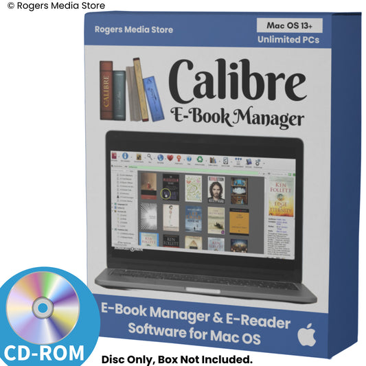 Calibre E-Book Manager & E-Reader Software for MAC - CD-ROM (PDF EPUB & More)
