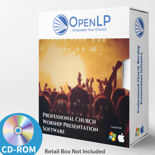 Professional Church Worship Presentation Software-Bible-Screen-Audio-Video on CD