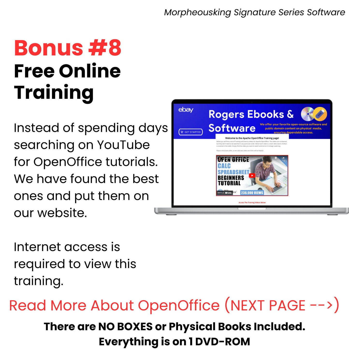 Apache Open Office 2023 Professional Ultimate Edition Bundle on DVD Bonus #8 Free Online Training