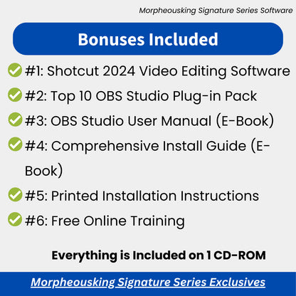 OBS Studio PRO 2024 - Video Recording | Live Streaming Screen Recording Software