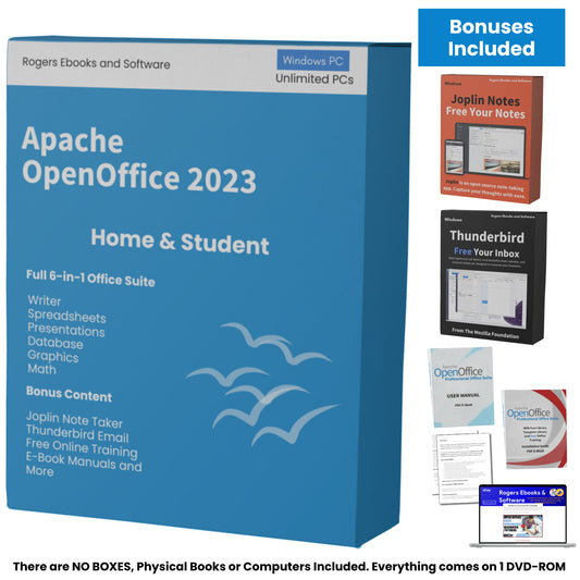 Apache Open Office 2023 Home and Student Bundle