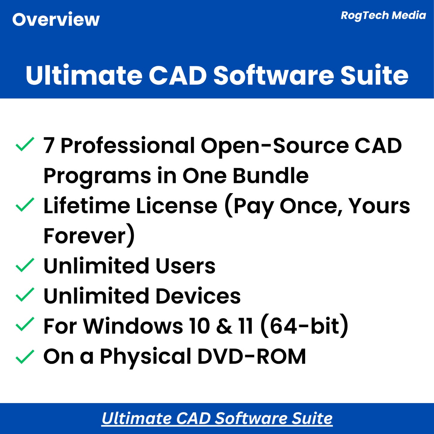Ultimate CAD Software Suite - 3D 2D CAD Computer Aided Design Software for Windows