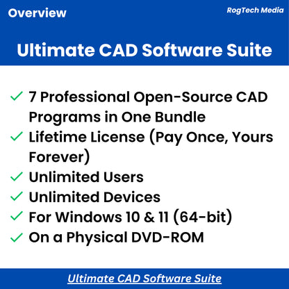 Ultimate CAD Software Suite - 3D 2D CAD Computer Aided Design Software for Windows