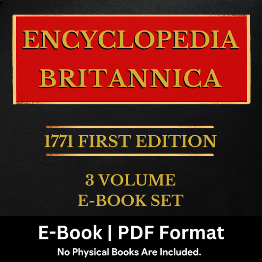 ENCYCLOPEDIA BRITANNICA, 1771 1ST EDITION (ALL 3 Volumes) PDF E-Book Set