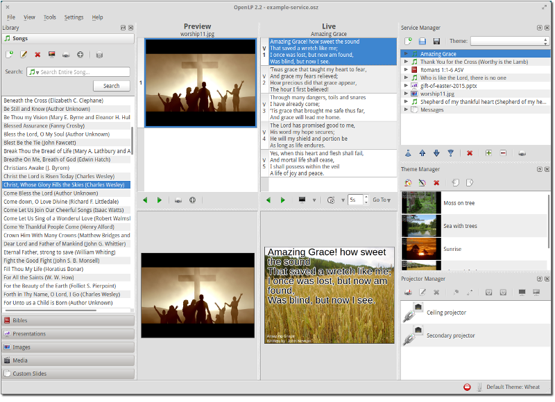 Professional Church Worship Presentation Software-Bible-Screen-Audio-Video USB