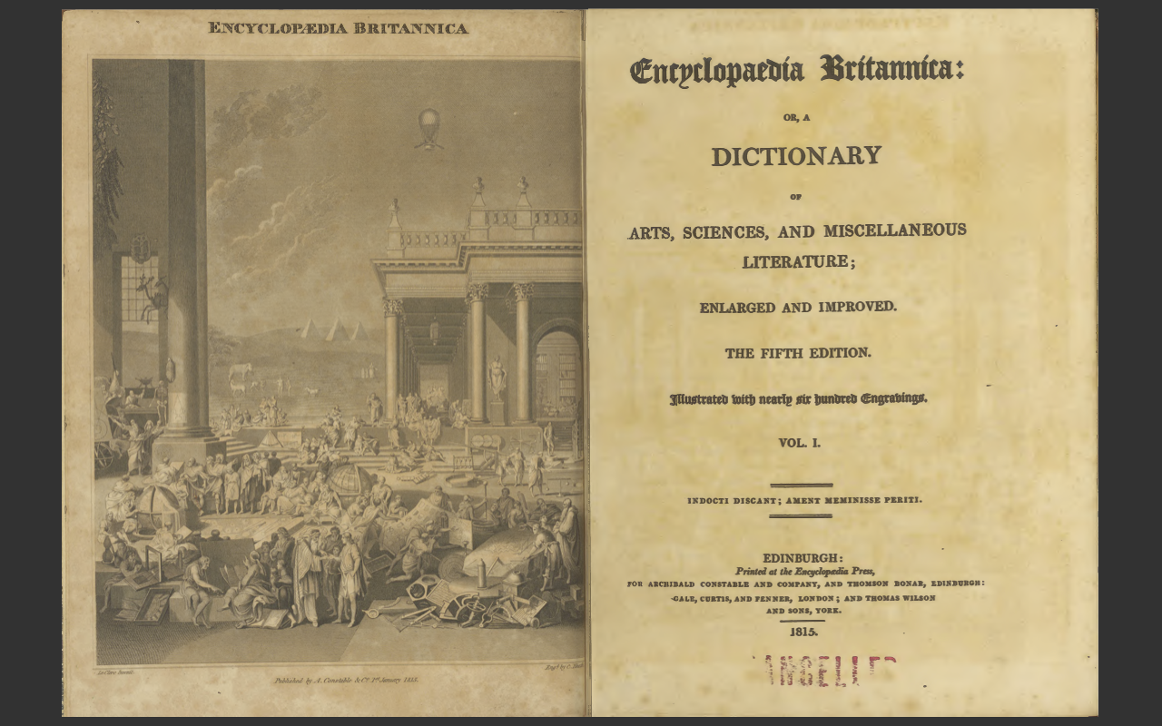 ENCYCLOPEDIA BRITANNICA, 1815 FIFTH 5th EDITION (ALL 20 Volumes) E-Book