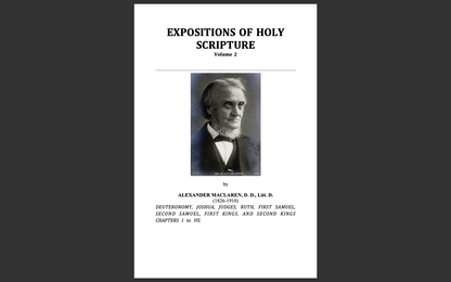 Expositions of Holy Scripture by Alexander MaClaren-Bible Commentary/Sermons CD