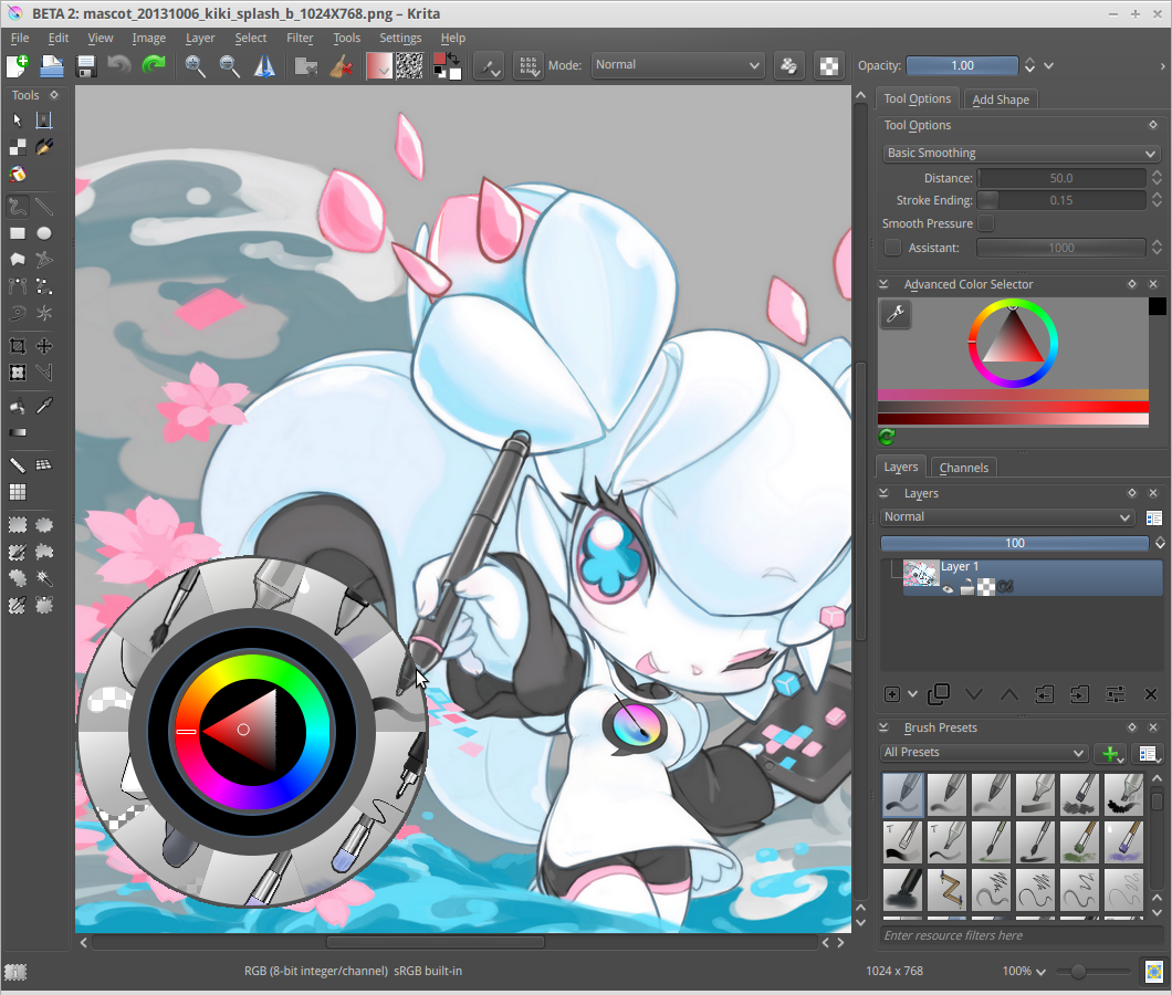 Krita Digital Painting & 2D Animation Software Raster Graphics Editor on CD-ROM