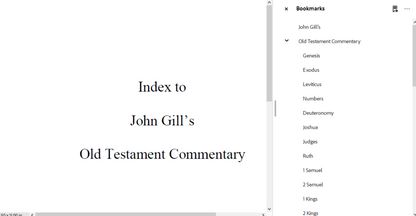 John Gill's Exposition on the Entire Bible - All 66 Volumes (PDF E-Books)