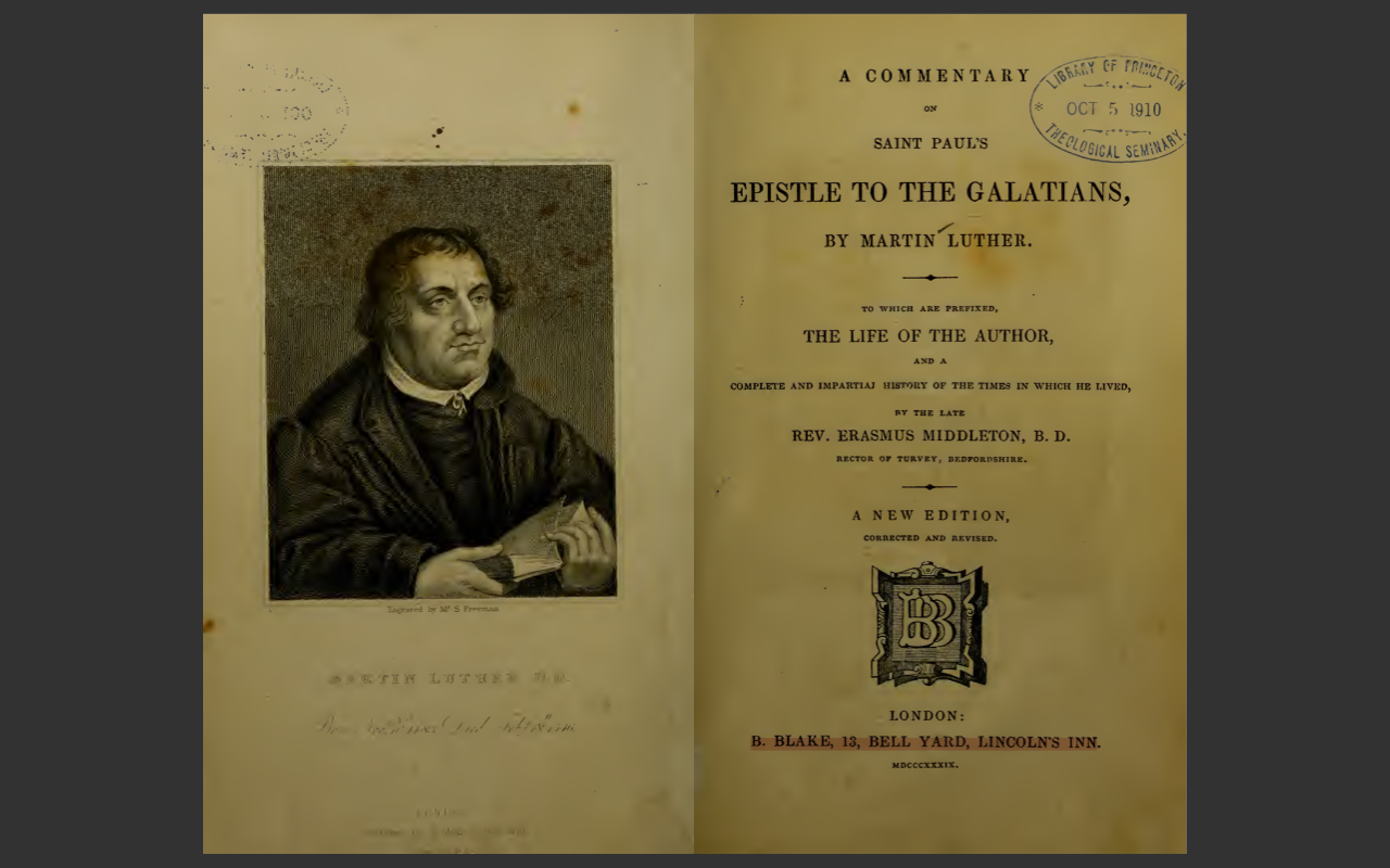Martin Luther's Commentary on Galatians (1644 Edition) PDF E-Book