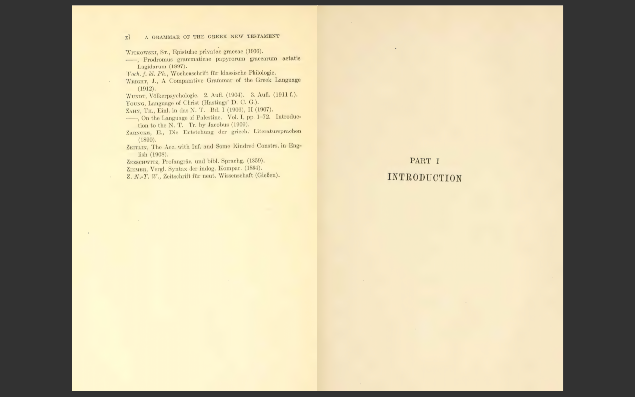 A Grammar of the Greek New Testament by A.T. Robertson (1914) E-Book on CD-ROM