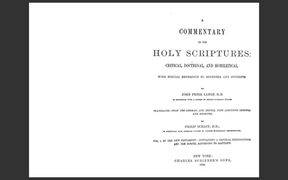 Lange's Commentary on the Holy Scriptures, 26 Volume E-Book Set by John Peter Lange, DVD-ROM