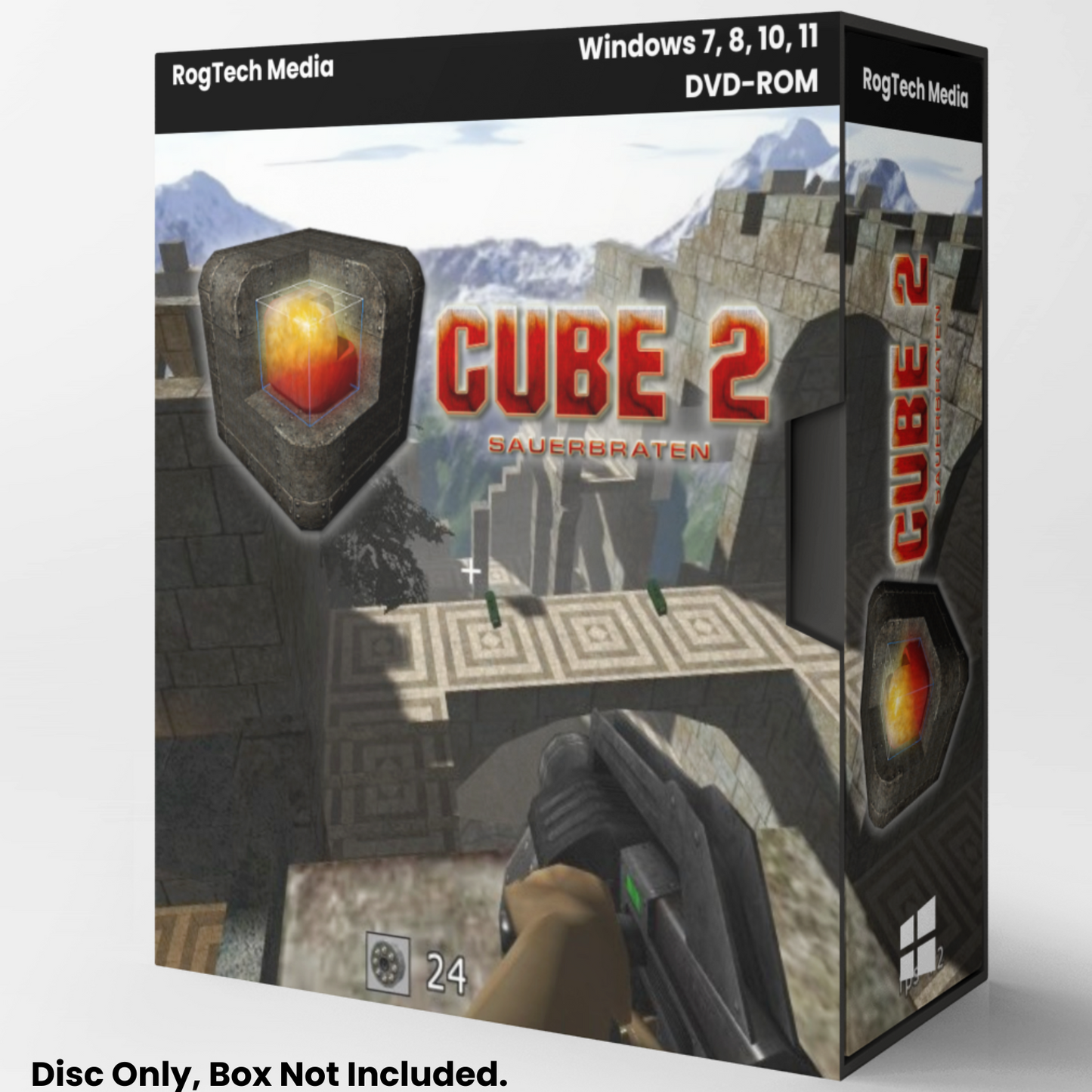 Cube 2: Sauerbraten | First Person Shooter Game | Windows | Free Shipping | DVD