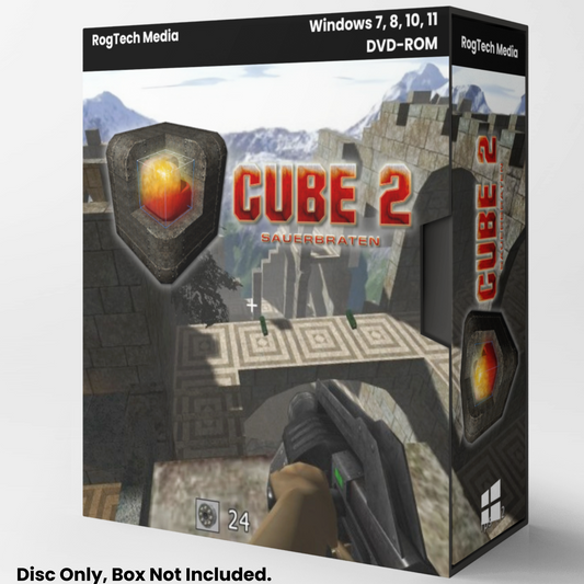 Cube 2: Sauerbraten | First Person Shooter Game | Windows | Free Shipping | DVD