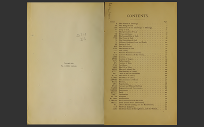 Abstract of Systematic Theology by James P Boyce (1882 Edition) E-Book