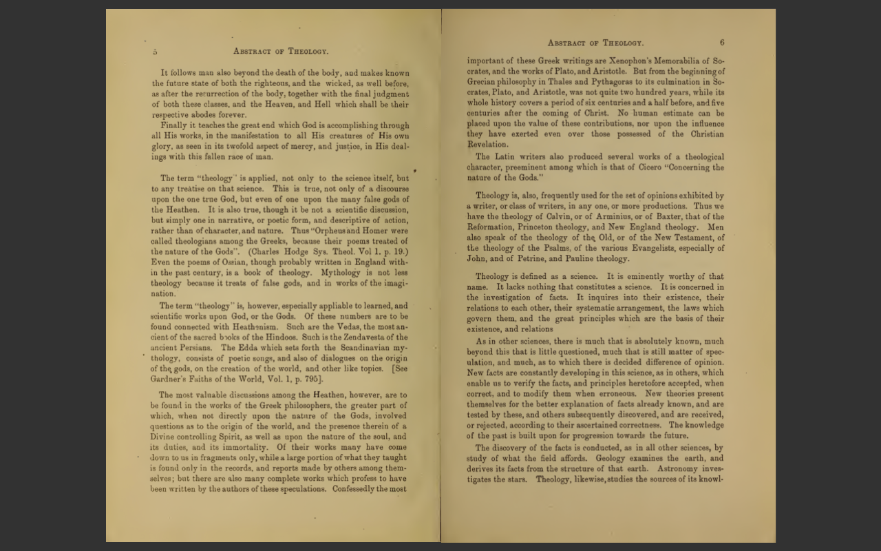Abstract of Systematic Theology by James P Boyce (1882 Edition) E-Book